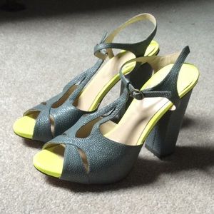 Peep toe high heels